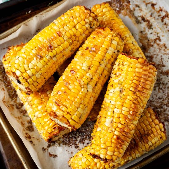 Oven Roasted Corn on the Cob - Recipe photo by Simply Happy Foodie
