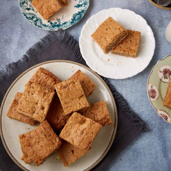Brown Butter Blondies with Toffee - Recipe photo by Barbara Curry