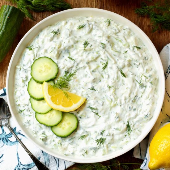 Tzatziki Sauce - Recipe photo by Simply Happy Foodie