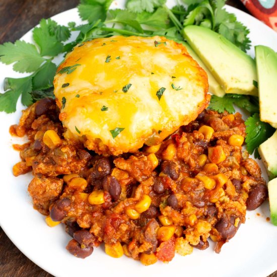 Slow Cooker Tamale Pie - Recipe photo by Simply Happy Foodie