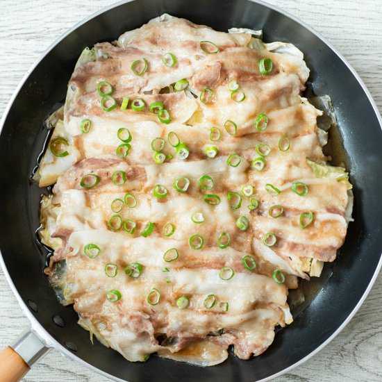 Japanese Pork & Cabbage with Ponzu - Recipe photo by Umami Pot
