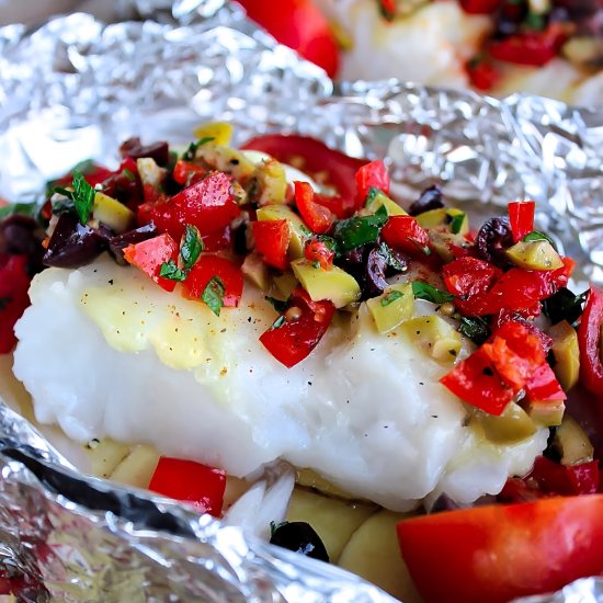 Mediterranean Chilean Sea Bass - Recipe photo by Woman And The Whisk