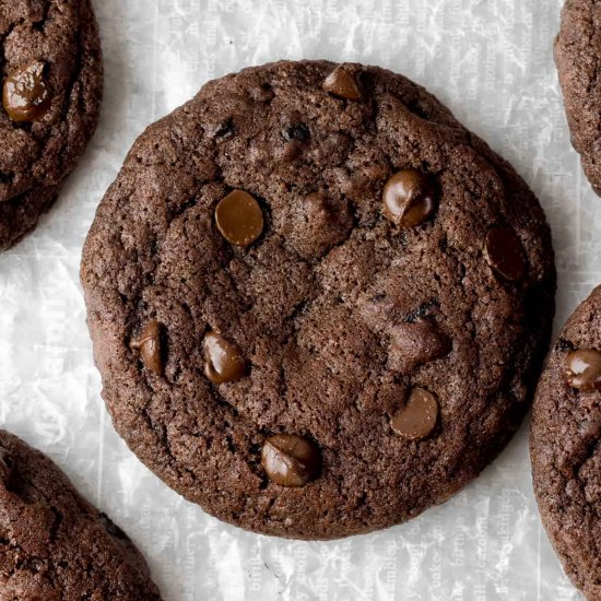 Dark Chocolate Blueberry Cookies - Recipe photo by simplynutfree