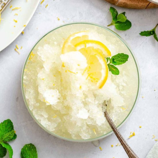 How to Make Lemon Granita - Recipe photo by ColeyCooks
