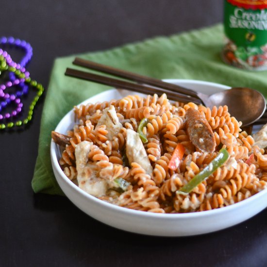 Light Gluten Free Cajun Pasta - Recipe photo by Feed Your Soul Too
