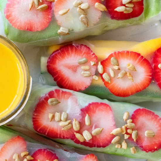 Spring Rolls with Zesty Ginger Dip - Recipe photo by RealestReal