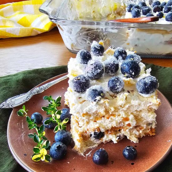 Lemon Blueberry Icebox Cake - Recipe photo by My Homemade Roots