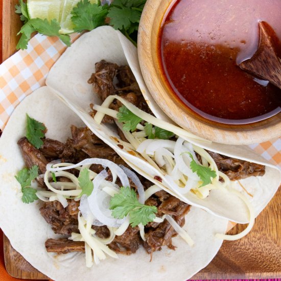 Chipotle Shredded Beef Tacos - Recipe photo by Little Nomads Recipes