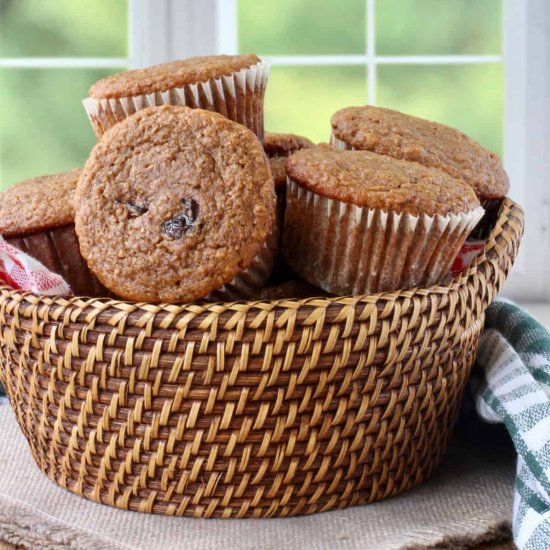 Molasses Bran Muffins with Cherries - Recipe photo by karenskitchenstories