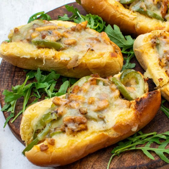 Vegetarian Philly Cheesesteak - Recipe photo by theflexitarian