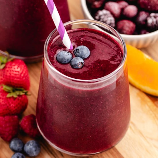 Beet Spinach Smoothie - Recipe photo by Three Little Chickpeas