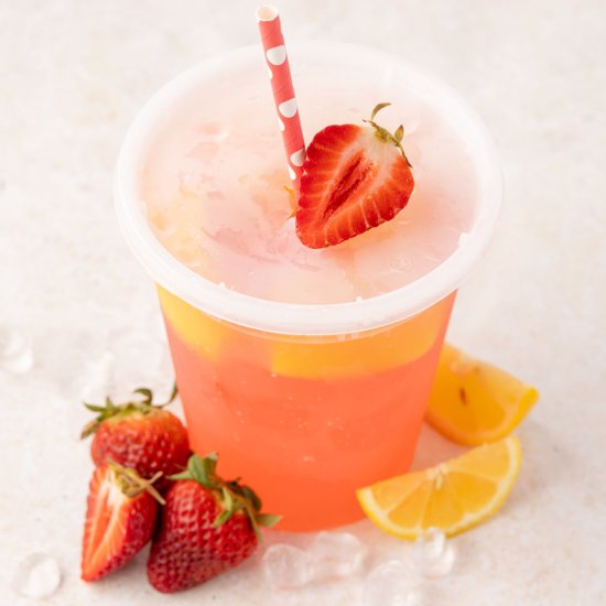 State Fair Strawberry Lemonade - Recipe photo by TheChaoticTable
