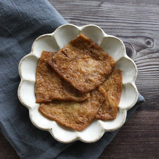 Homemade Inari Age with Maple Syrup - Recipe photo by givemeumami