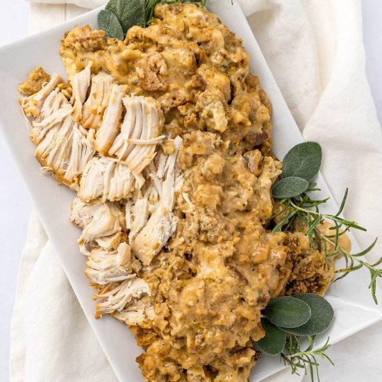 Turkey Breast Recipe and Stuffing - Recipe photo by Intentional Hospitality
