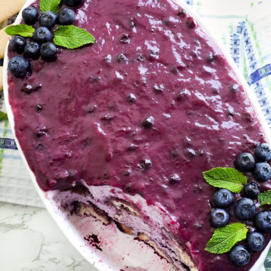 Blueberry Tiramisu - Recipe photo by Simshomekitchen