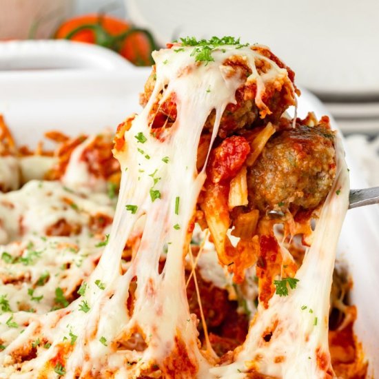 Meatball Casserole - Recipe photo by LittleChefWithin