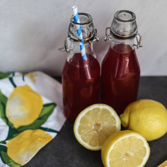 How To Make Hibiscus Lemonade - Recipe photo by Tastycue
