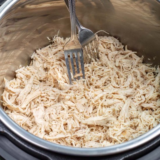 Instant Pot Shredded Chicken - Recipe photo by Simply Happy Foodie