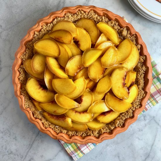 Peaches & Cream Pie - Recipe photo by thebrookcook.wordpress.com