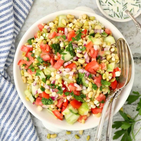 Southern Pea Salad with Herb Butter - Recipe photo by Grits and Pinecones
