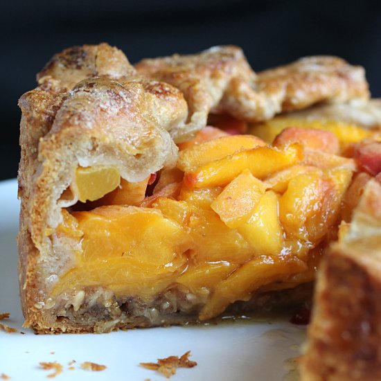 Lofty Peaches & Granola Galette - Recipe photo by Food Gal
