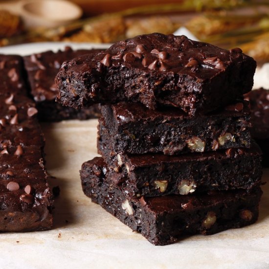 Moist Chocolate Zucchini Brownies - Recipe photo by Rachida