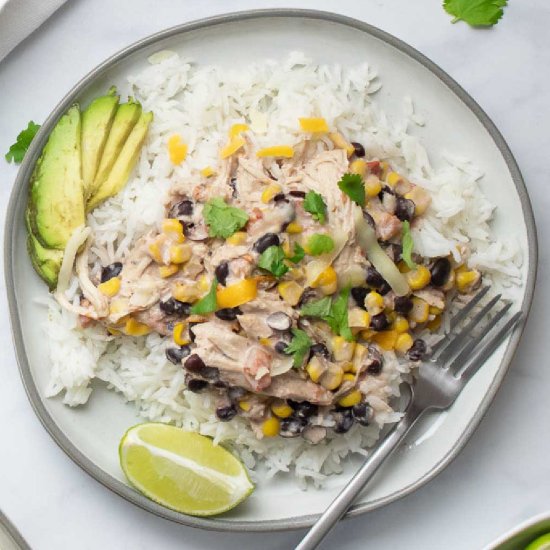Crockpot Fiesta Chicken - Recipe photo by Add Salt and Serve