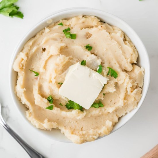 Crock Pot Mashed Potatoes - Recipe photo by practical southern cooking