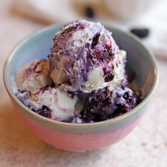 Mulberry Ice Cream (Vegan) - Recipe photo by cadryskitchen