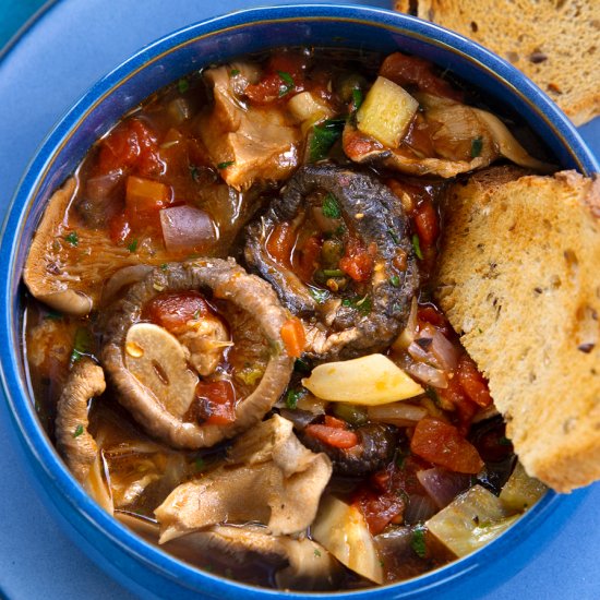 Mushroom Cioppino - Recipe photo by BitterSweet