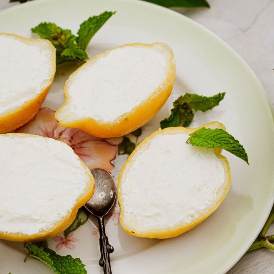 No-Churn Lemon Curd Ice Cream - Recipe photo by LivingtheGourmet