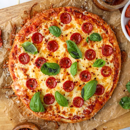 Greek Yogurt Pizza - Recipe photo by dashfordinner