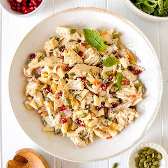Chicken and Pomegranate Salad - Recipe photo by Low Histamine Kitchen