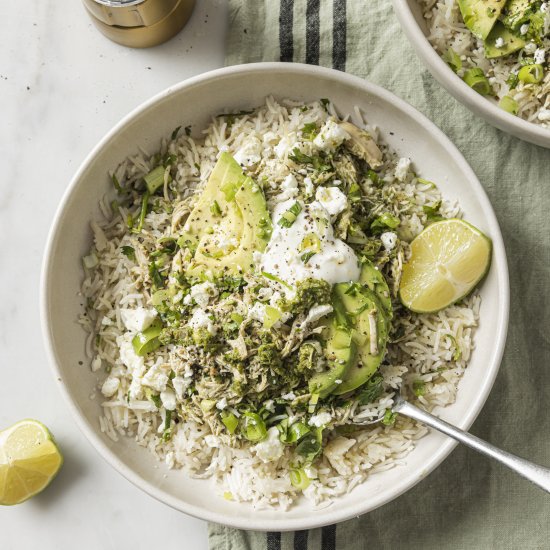 Crockpot Salsa Verde Chicken - Recipe photo by Seasonal Cravings