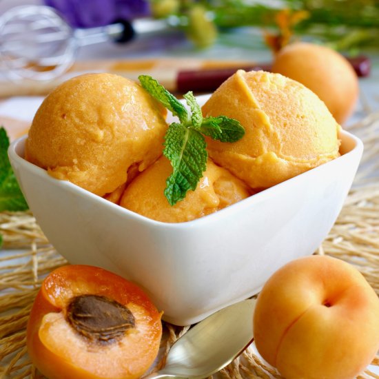 Easy Apricot Sorbet - Recipe photo by Rachida