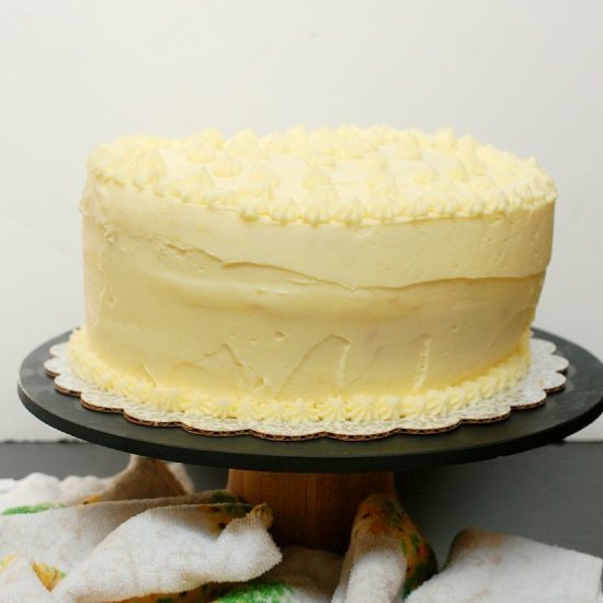Lemon Cake with Lemon Buttercream - Recipe photo by evabakes