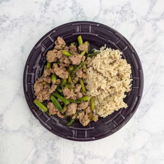 Spicy Pork with Asparagus - Recipe photo by easyascookies