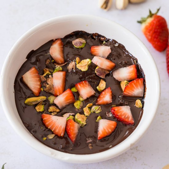 Dubai Chocolate Protein Mug Cake - Recipe photo by The Sprinkled Cakery