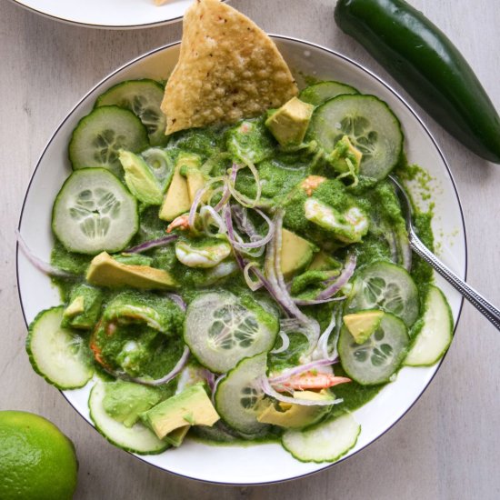 Mexican Ceviche Verde - Recipe photo by LivingtheGourmet