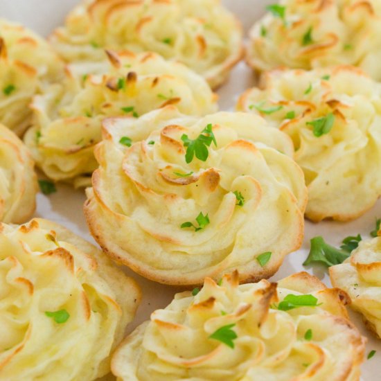 Duchess Potatoes - Recipe photo by KyleeCooks