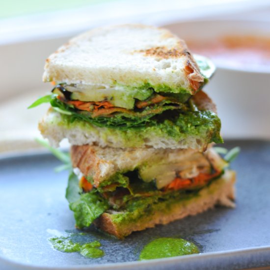 Grilled Veggie Sandwich - Recipe photo by bowlofyum