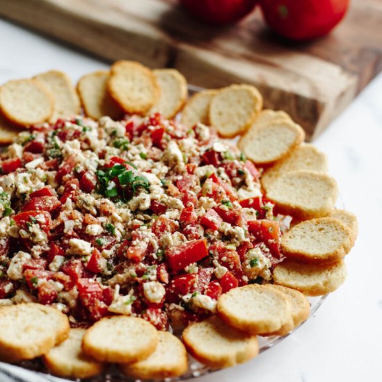 Tomato Feta Dip - Recipe photo by The Cookin Chicks