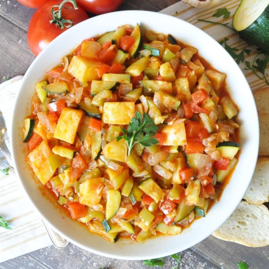 Spanish Pisto Andaluz - Recipe photo by Spain on a Fork