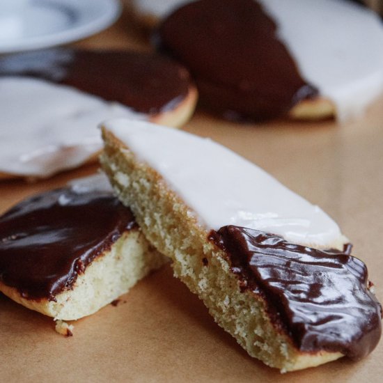 Black and White Cookies - Recipe photo by LivingtheGourmet