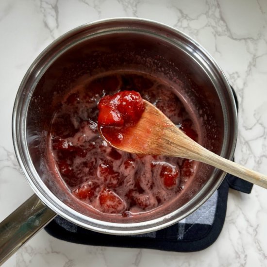 Strawberry Compote - Recipe photo by thewholesomespoon