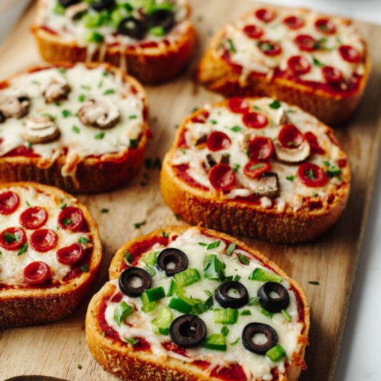 Garlic Bread Pizza - Recipe photo by The Cookin Chicks