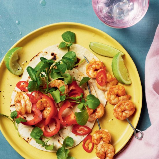 Air Fryer Prawn Skewers - Recipe photo by AirfryerUK
