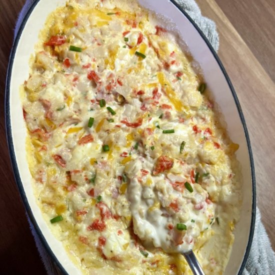 Hot Crab Dip - Recipe photo by thewholesomespoonblog