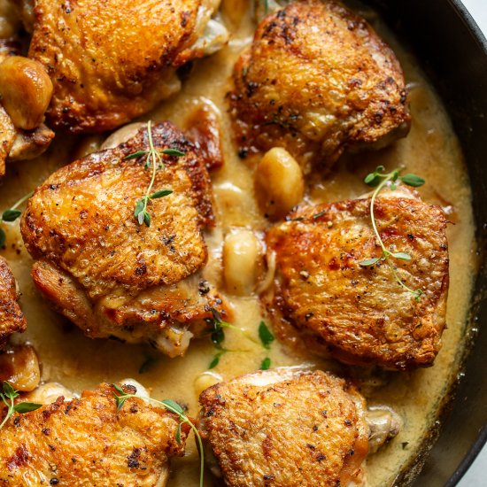 40 Clove Garlic Chicken - Recipe photo by Savingroomfordessert