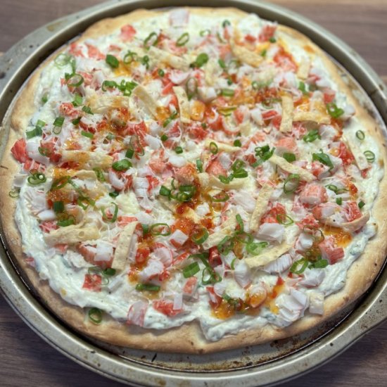 Crab Rangoon Pizza - Recipe photo by thewholesomespoon